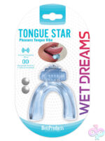 Tongue massager for women — Blue Wet Dreams Tongue Star by Hott Products, HTP3444