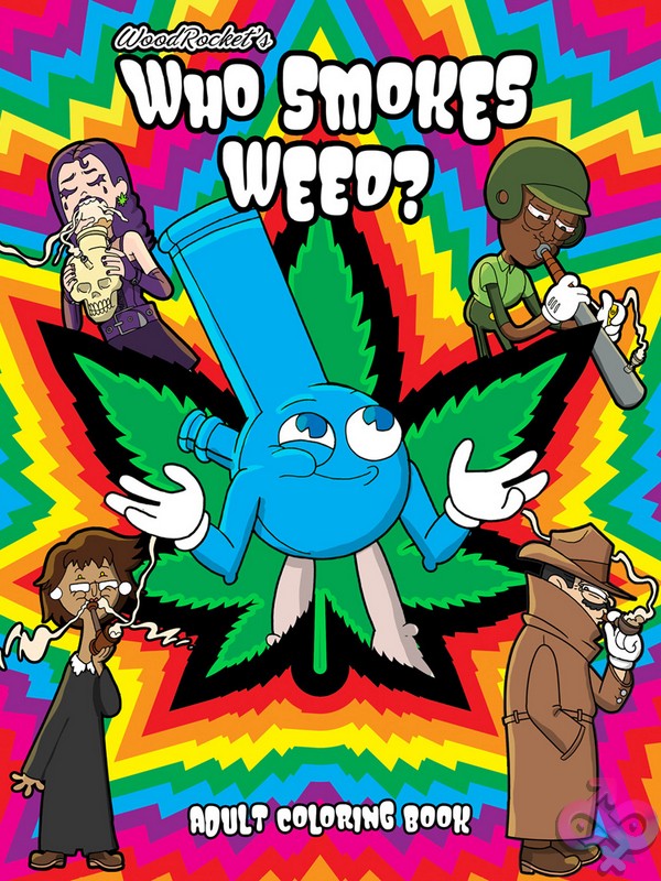 Discreet-Toys-Who-Smokes-Weed-Coloring-Book-Nu-Cb-017 Who Smokes Weed Adult Coloring Book Blue Glossy Cover By Wood Rocket