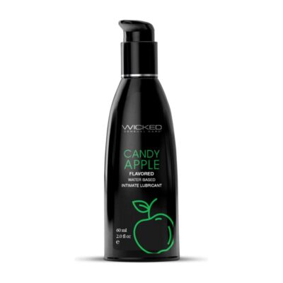 Aqua Candy Apple Flavored Water Based Intimate Lubricant by Wicked Sensual Care