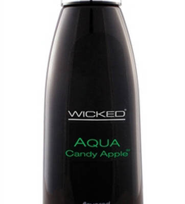 Water based flavored lubricant candy apple flavor 4oz by Wicked Sensual Care edible personal lubricant