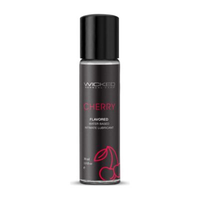 Aqua Cherry Flavored Water Based Intimate Lubricant by Wicked Sensual Care