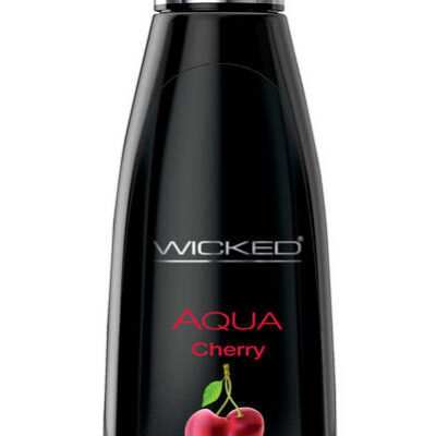 h2o lubricant cherry flavor — Wicked Sensual Care Aqua Cherry Water-Based Lubricant 4oz