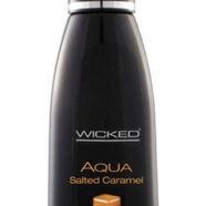 Wicked Sensual Care Sex Toys - Aqua Salted Caramel Water-Based Lubricant - 4 Oz.