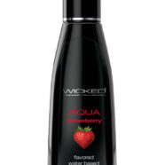Wicked Sensual Care Sex Toys - Aqua Strawberry Water-Based Lubricant 4 Oz