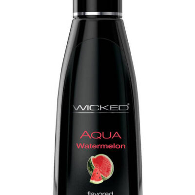 Water based lubricant watermelon flavor — Wicked Sensual Care Aqua Watermelon 4oz edible flavored personal lubricant