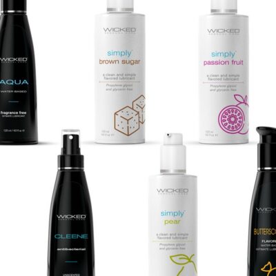 36-bottle water-based lubricant and toy cleaner bundle by Wicked Sensual Care