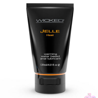 Jelle Heat Warming Anal Gel Lubricant by Wicked Sensual Care 4 fl oz squeeze tube