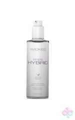 Hybrid lube vs water based — Wicked Sensual Care Simply Hybrid Fragrance-Free Lube 4oz by Discreet Toys