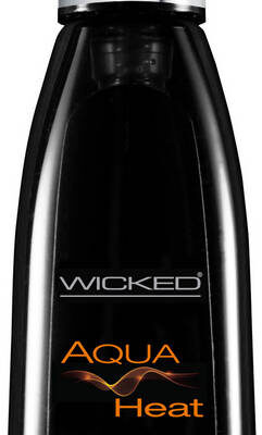Wicked Aqua Heat Water-Based Warming Lubricant by Wicked Sensual Care pump bottle