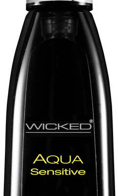 Wicked Aqua Sensitive Hypoallergenic Water Based Lubricant 8 oz pump bottle by Wicked Sensual Care