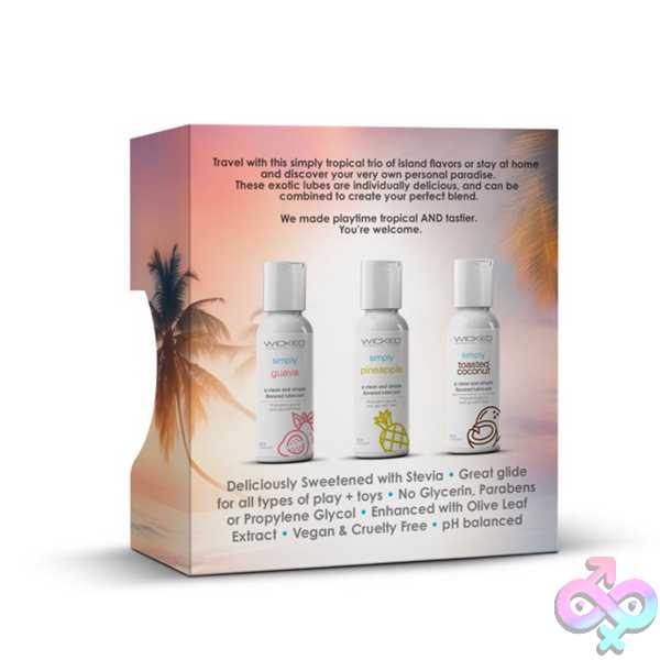 Discreet-Toys-Wicked-Simply-Tropical-Trio-1Oz-Travel-Size-Flavored-Lubes-Ws-91190 Wicked Simply Tropical Trio 1Oz Travel Size Flavored Lubes - Image 1