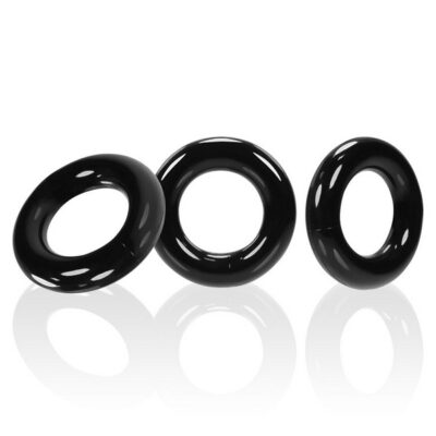 Willy Rings 3-Pack Cockrings clear super-stretch set by Oxballs