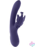 waterproof purple rabbit vibrator Wings Of Frenzy by Evolved Novelties