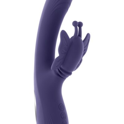 waterproof purple rabbit vibrator Wings Of Frenzy by Evolved Novelties
