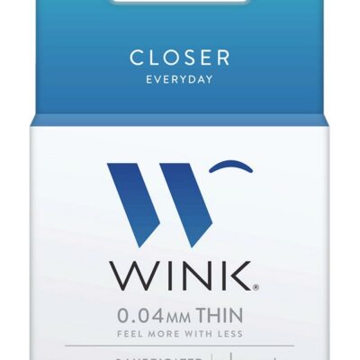 Wink Closer ultra thin clear latex condoms 3-pack by Paradise Marketing