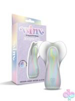 Pastel swirl butterfly-shaped dual-layer silicone vibrator by Winx