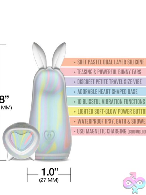 Winx Hippity Hoppity Squishy Silicone Vibrator – Pastel Swirl - Image 2