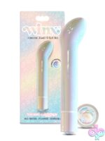 Clear tapered g-spot vibrator with gemstone accent by Winx