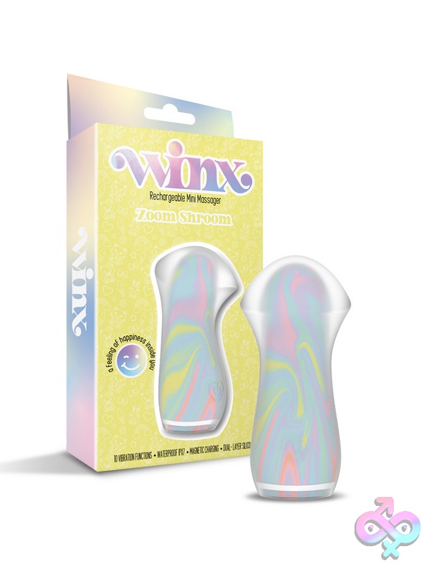 Discreet-Toys-Winx-Zoom-Shroom-Silicone-Vibrator-Nu-Gn-1000565 Clear Mushroom-Shaped Dual-Layer Silicone Clitoral Vibrator By Winx