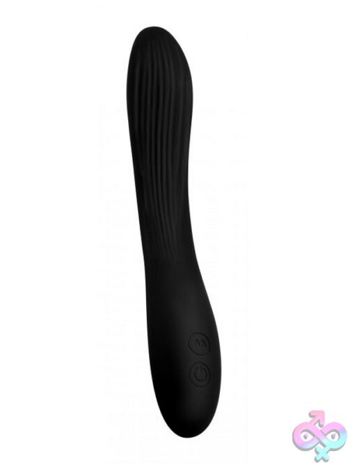Wonder Vibes 7X Bendable Silicone Vibe – Black - Image 2