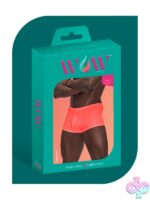 Red WOW Mini Short with contoured pouch and high-cut legs from Male Power