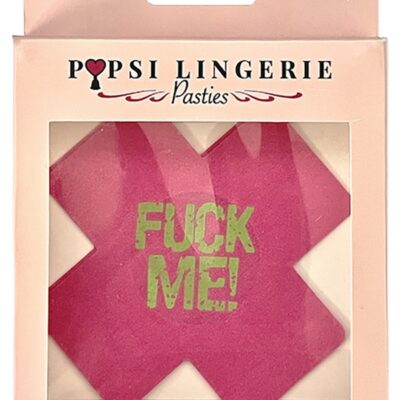 Pink X Shape Glow In The Dark Pasties by Popsi Lingerie