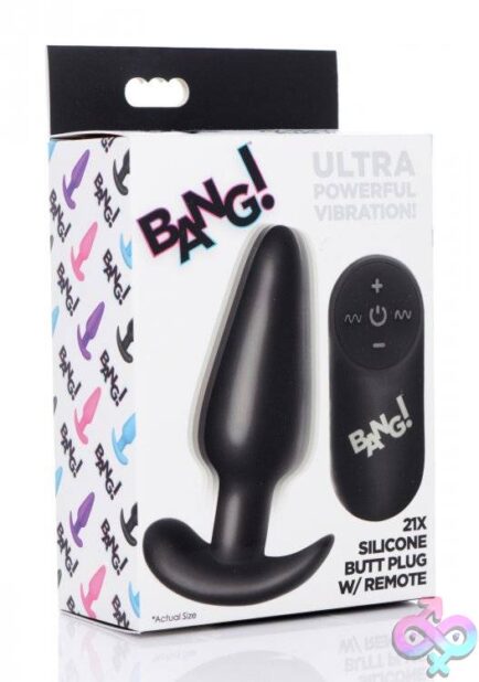 21X Silicone Butt Plug With Remote