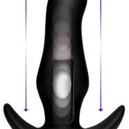 XR Brands Ass Thumper Sex Toys - Thump It Curved Silicone Butt Plug