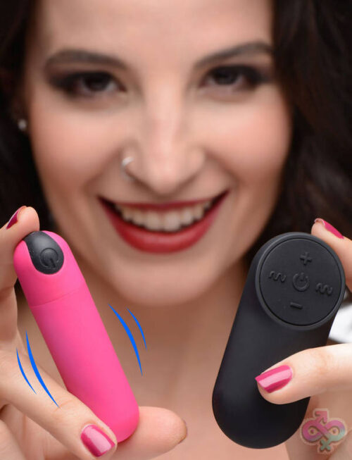 XR Brands Bang Sex Toys - Bang Vibrating Bullet With Remote Control - Pink