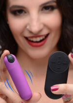 XR Brands Bang Sex Toys - Bang Vibrating Bullet With Remote Control - Purple