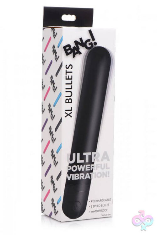 XR Brands Bang Sex Toys - Bang XL Bullet Vibrator - Black