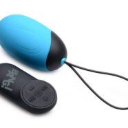 XR Brands Bang Sex Toys - Bang XL Silicone Vibrating Egg - Blue