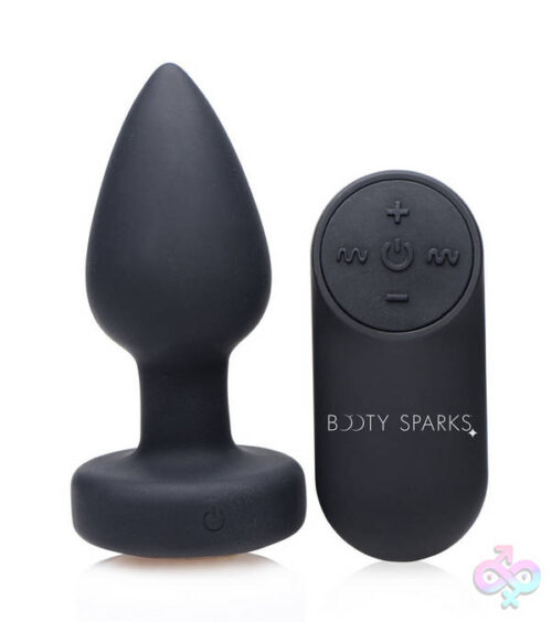 XR Brands Booty Sparks Sex Toys - 7x Light Up Rechargeable Anal Plug - Small