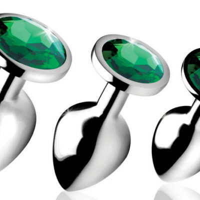 XR Brands Booty Sparks Sex Toys - Emerald Gem Anal Plug Set