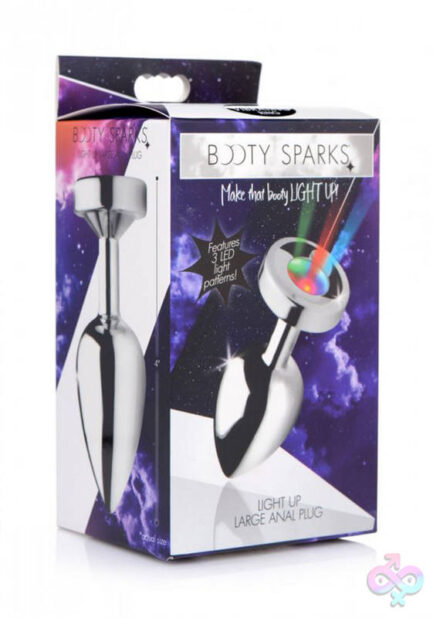 XR Brands Booty Sparks Sex Toys - Light Up Large Anal Plug