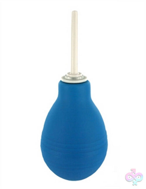 XR Brands Clean Stream Sex Toys - Anal Clean Enema Bulb - Blue