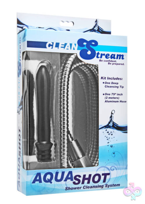 XR Brands Clean Stream Sex Toys - Clean Stream Aqua Shot Shower Enema Cleansing  System