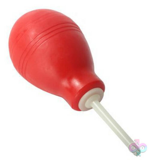 XR Brands Clean Stream Sex Toys - Enema Cleansing Bulb - Red