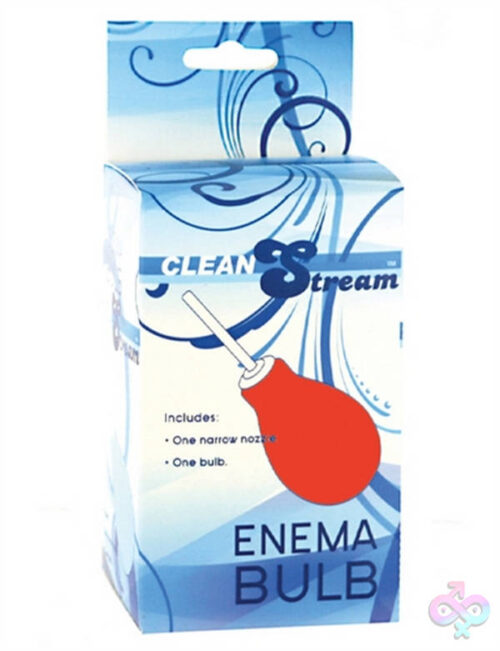 XR Brands Clean Stream Sex Toys - Enema Cleansing Bulb - Red
