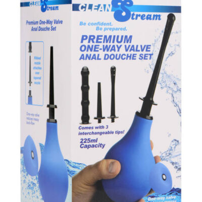 XR Brands Clean Stream Sex Toys - Premium One- Way Valve Anal Douche Set