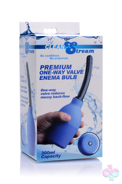 XR Brands Clean Stream Sex Toys - Premium One- Way Valve Enema Bulb