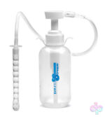 XR Brands Clean Stream Sex Toys - Pump Action Enema Bottle With Nozzle
