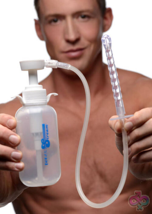 XR Brands Clean Stream Sex Toys - Pump Action Enema Bottle With Nozzle