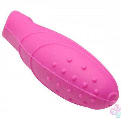 Bang Her Silicone G Spot Finger Vibe Pink by XR Brands — pink finger sleeve vibrator for G-spot stimulation