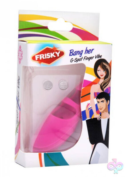XR Brands Frisky Sex Toys - Bang Her Silicone G-Spot Finger Vibe Pink