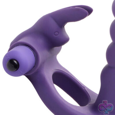 XR Brands Frisky Sex Toys - Double Delight Dual Insertion Vibrating  Rabbit Cock Ring