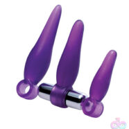 XR Brands Frisky Sex Toys - Fanny Fiddlers 3 Piece Finger Rimmer Set With Vibrating Bullet