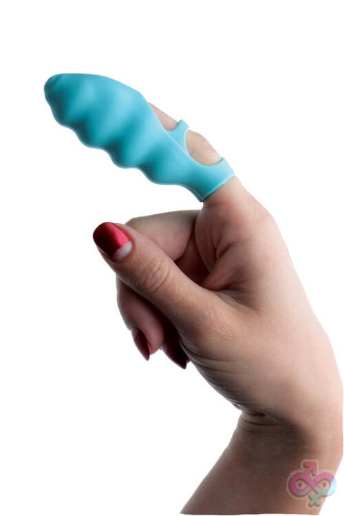 XR Brands Frisky Sex Toys - Ripples Finger Bang-Her Vibe - Teal