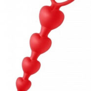 XR Brands Frisky Sex Toys - Sweet Hearts - Heart Shaped Silicone Anal Beads