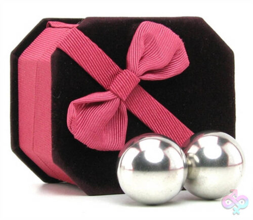 XR Brands Greygasms Sex Toys - Sirs Geisha Balls - Medium - Silver